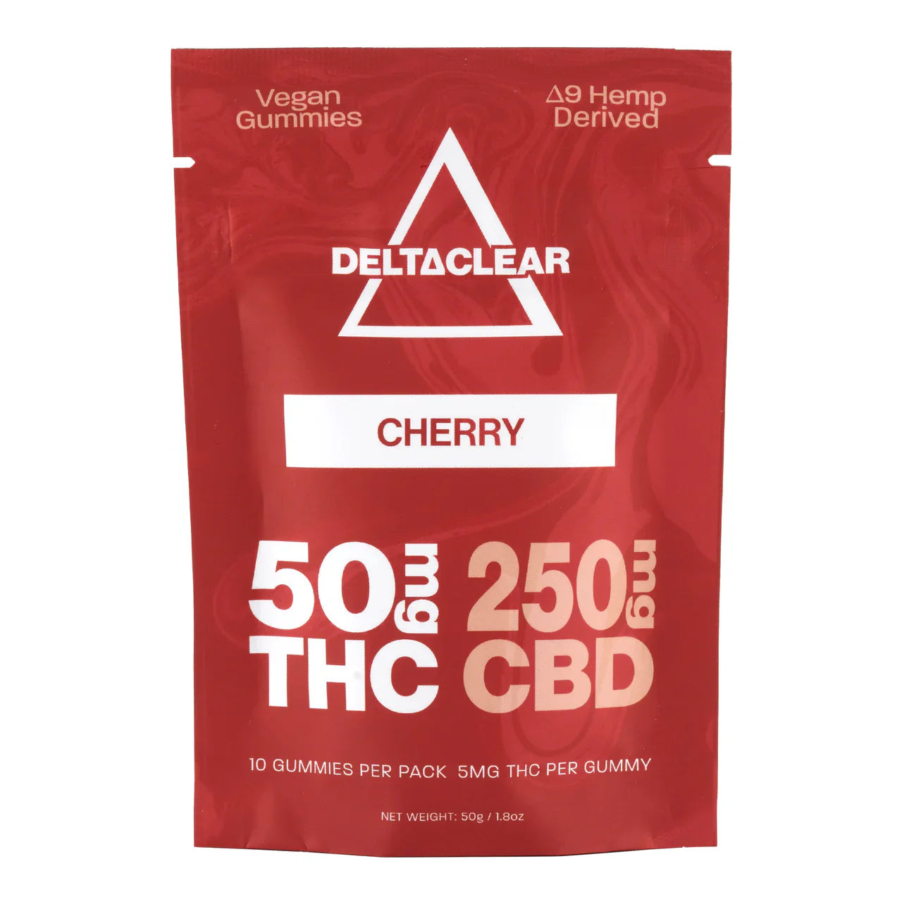 Delta Clear THC/CBD Gummies (50mg THC + 250mg CBD)