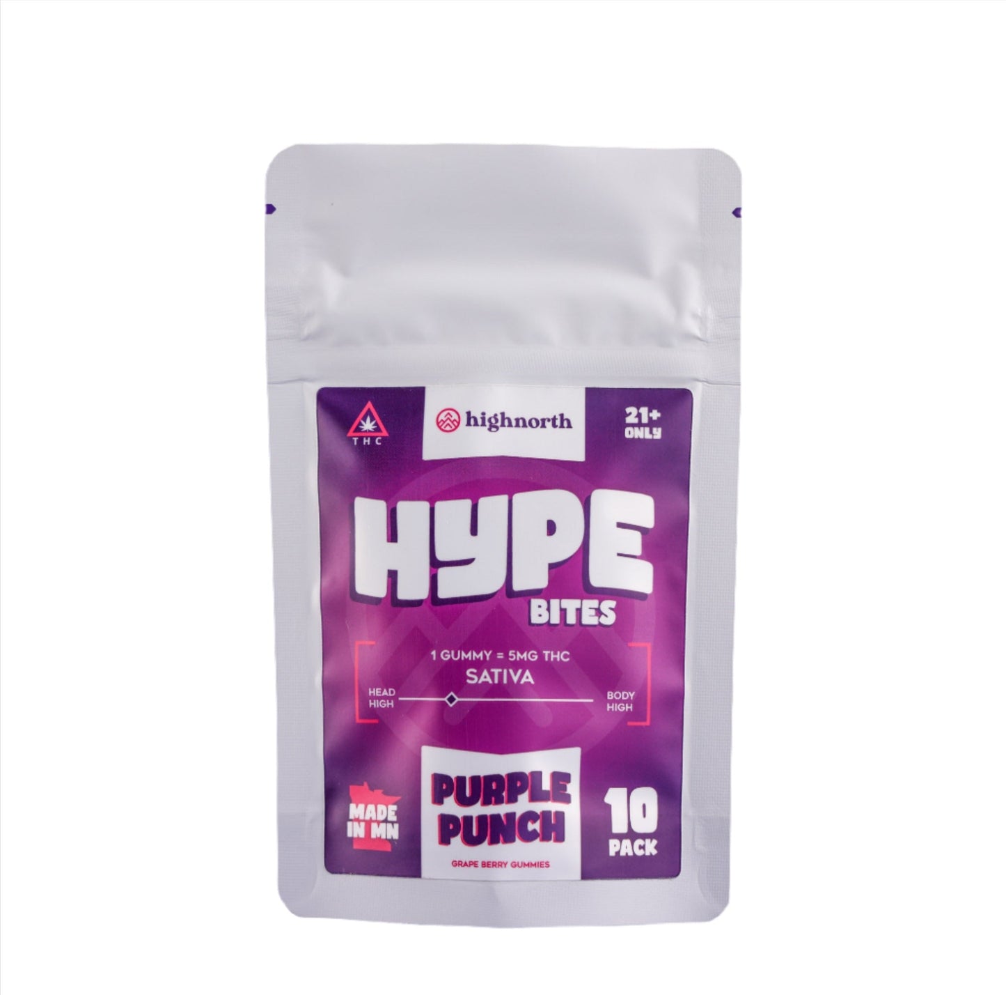 High North Hype Bites THC Gummies (50mg)