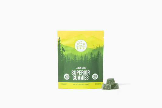 Superior Gummies THC/CBD Gummies (50mg THC +50mg CBD)