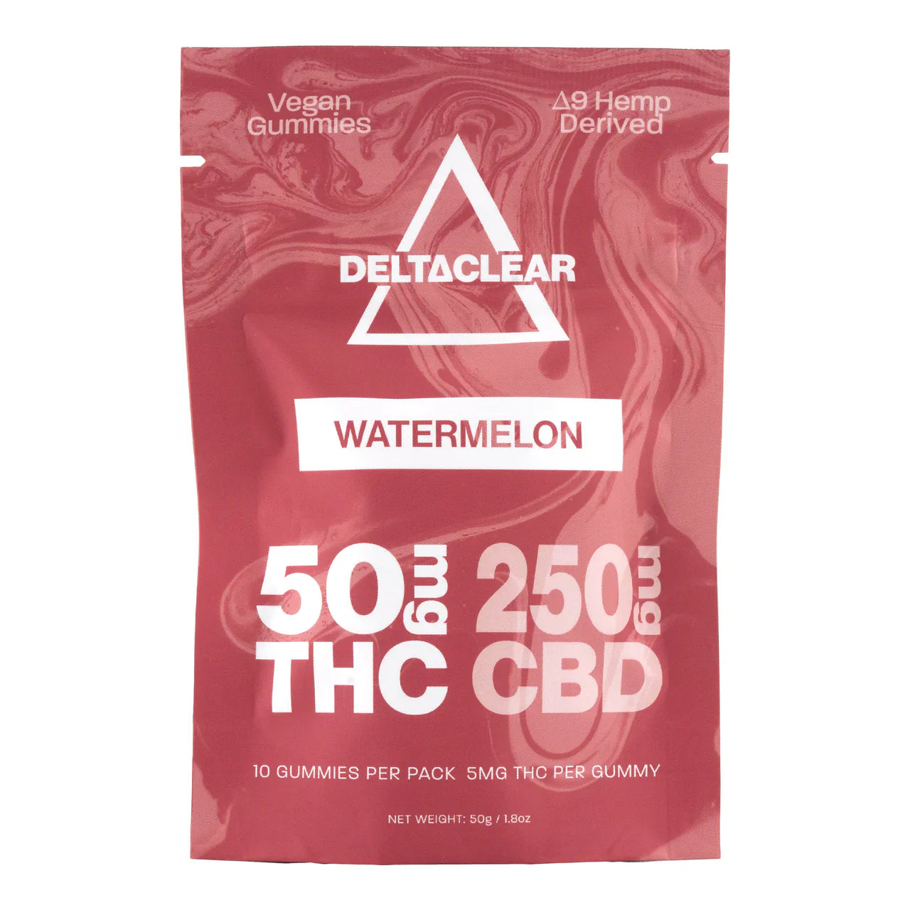 Delta Clear THC/CBD Gummies (50mg THC + 250mg CBD)